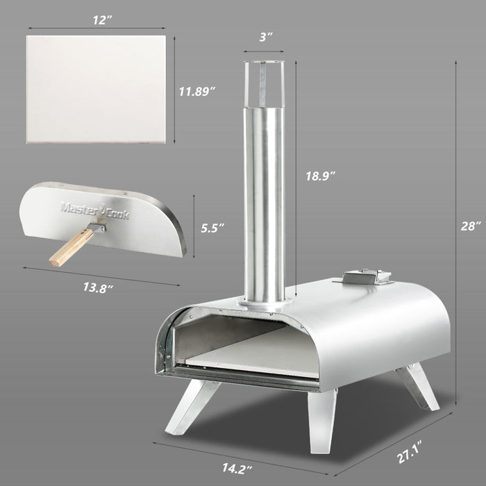Mastercook Pellet Outdoor Stainless Pizza Oven