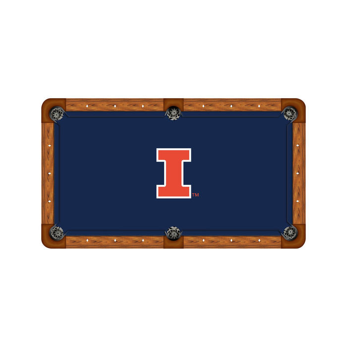 Wave 7 NCAA Alternate Logo Billiard Cloth - 8ft
