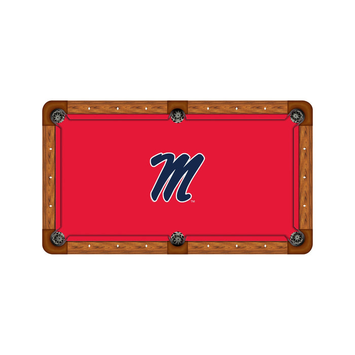 Wave 7 NCAA Alternate Logo Billiard Cloth - 8ft