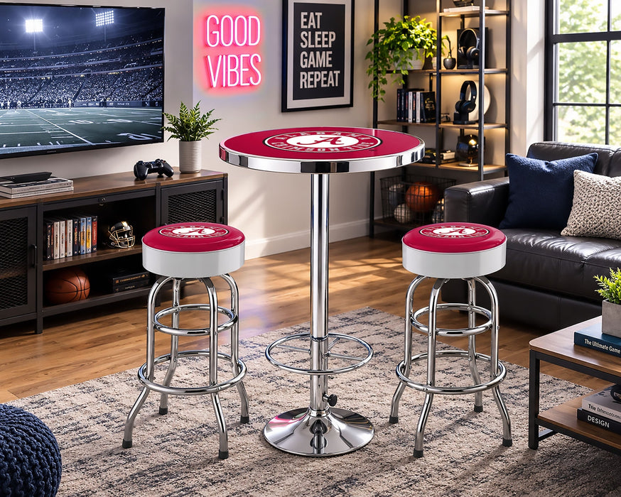 NCAA Licensed Pub Table & Two Barstool Set