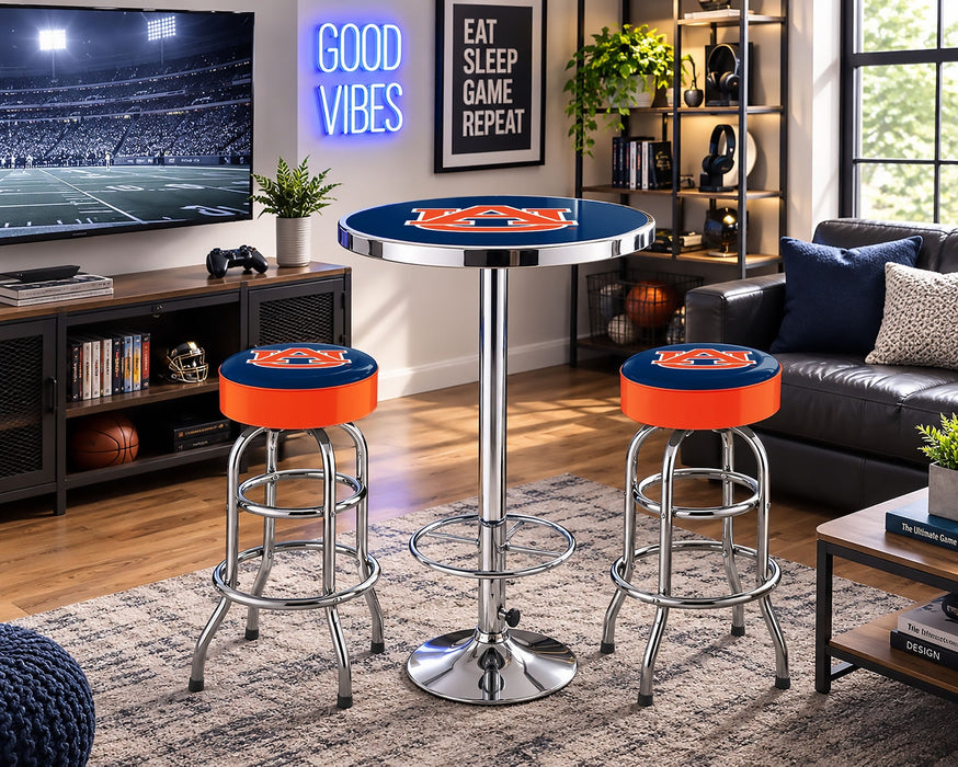 NCAA Licensed Pub Table & Two Barstool Set