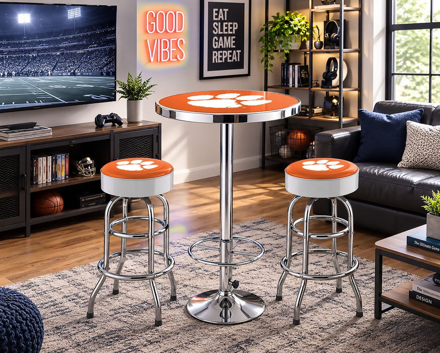NCAA Licensed Pub Table & Two Barstool Set