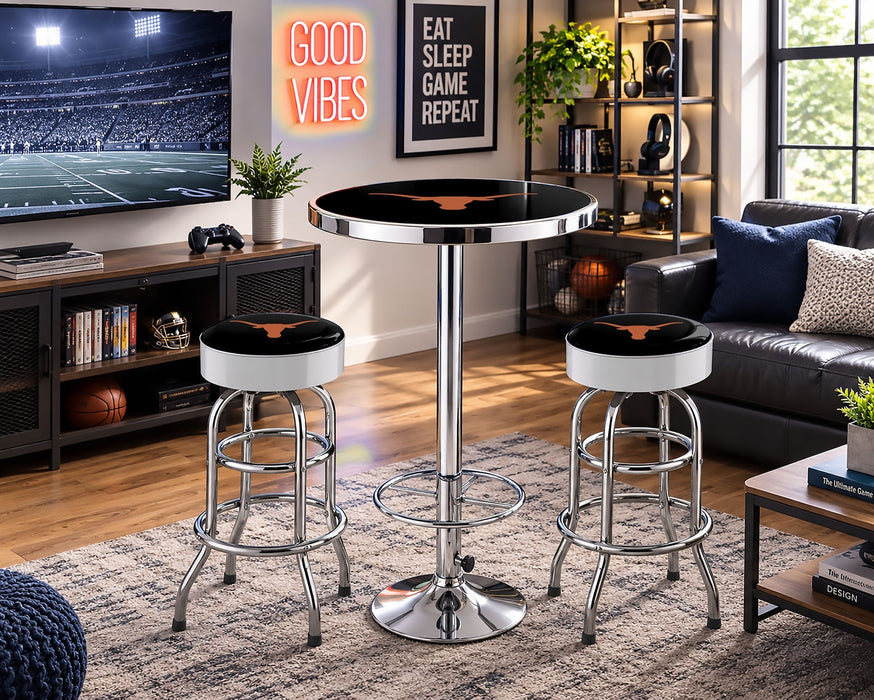 NCAA Licensed Pub Table & Two Barstool Set