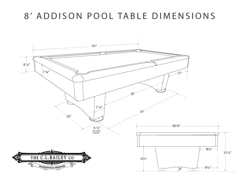 Addison Pool Table