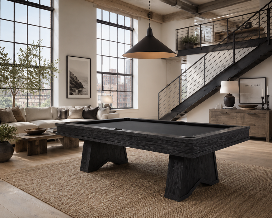 Ann Arbor 8' Pool Table - Black Ash