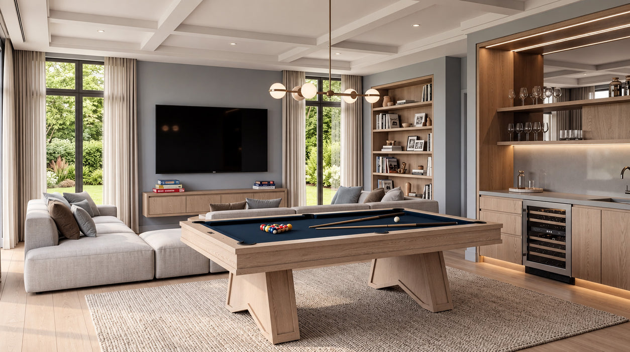 Ann Arbor 8' Pool Table - Natural Ash