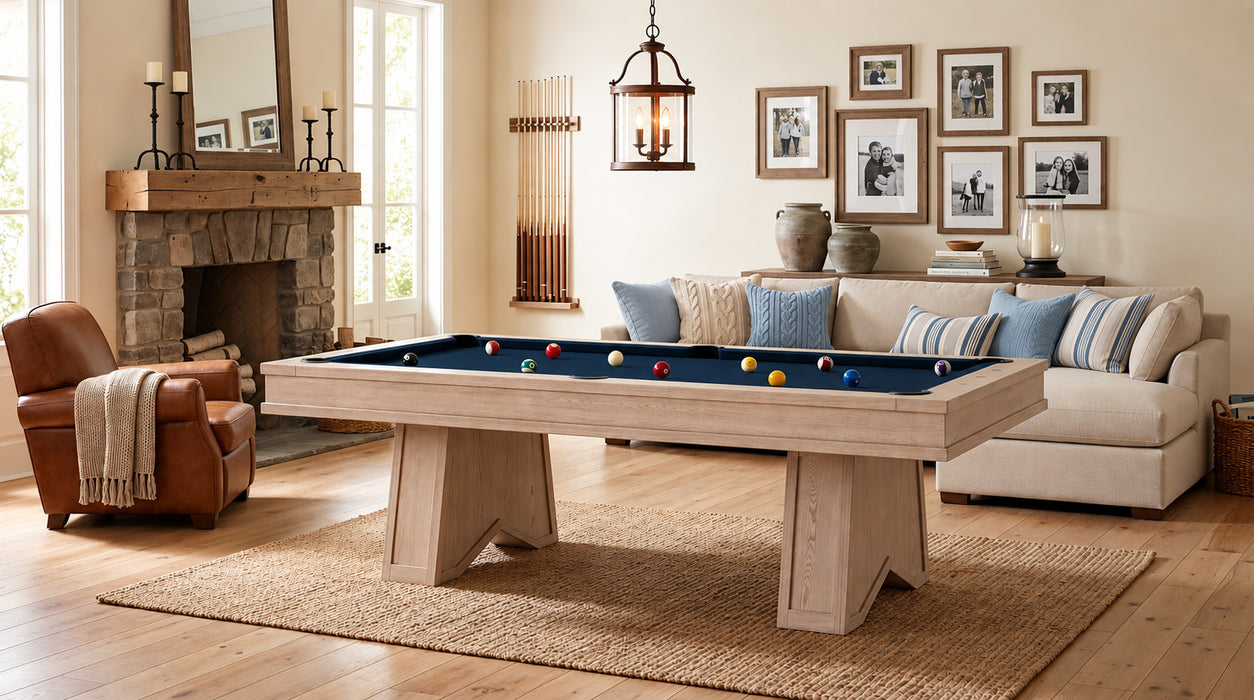 Ann Arbor 8' Pool Table - Natural Ash
