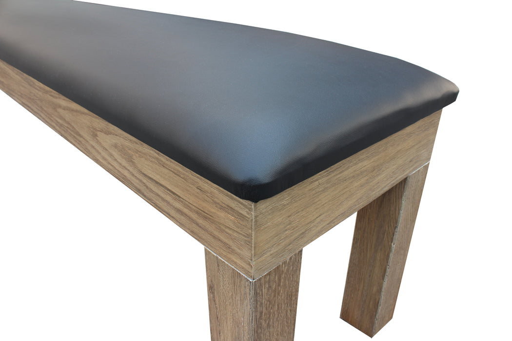 Silvered Ash Storage Bench