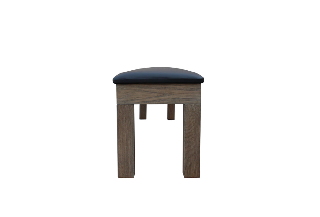 Silvered Ash Storage Bench