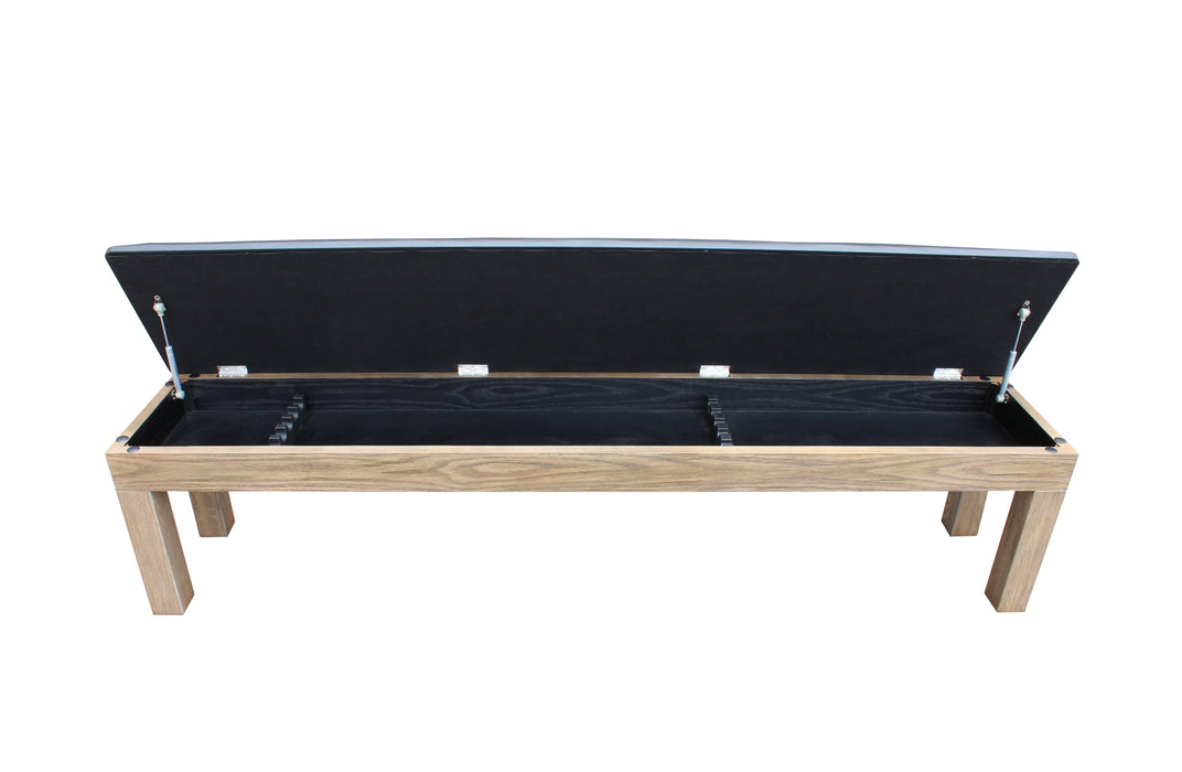 Silvered Ash Storage Bench