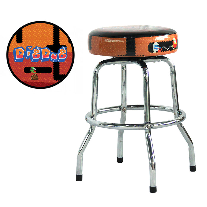 Galaga Arcade Bar Stool Decal Only – Scratch Resistant Polycarbonate Laminate, Stickersmith