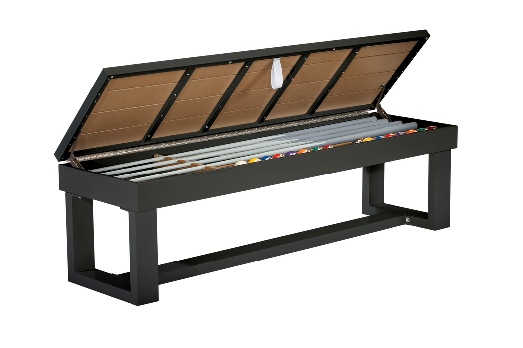 American Heritage Lanai - Obsidian Black 8' Indoor / Outdoor Pool Table