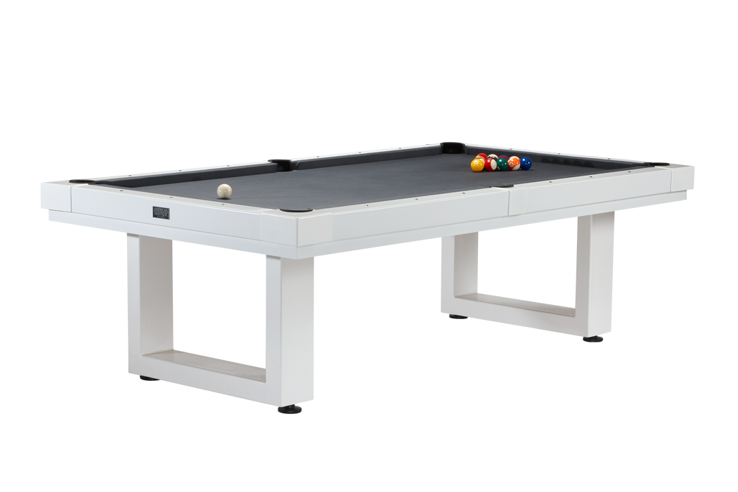 American Heritage Lanai - Pearl White 8' Indoor / Outdoor Pool Table
