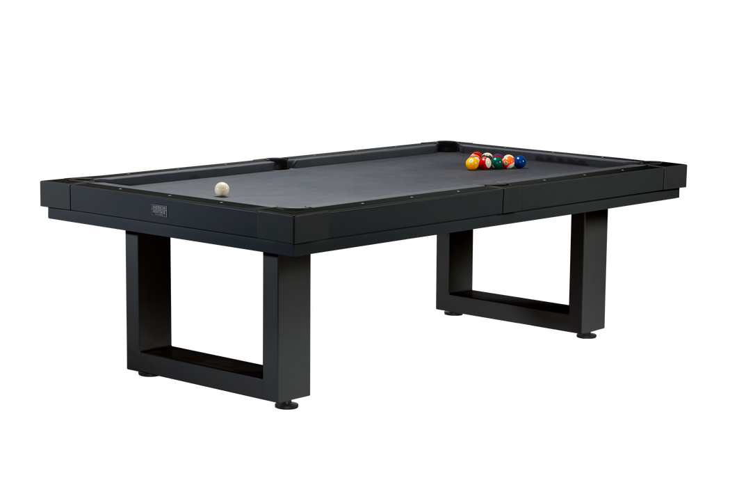 American Heritage Lanai - Obsidian Black 8' Indoor / Outdoor Pool Table
