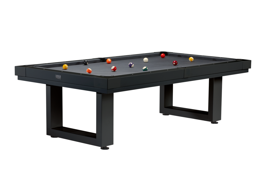 American Heritage Lanai - Obsidian Black 8' Indoor / Outdoor Pool Table