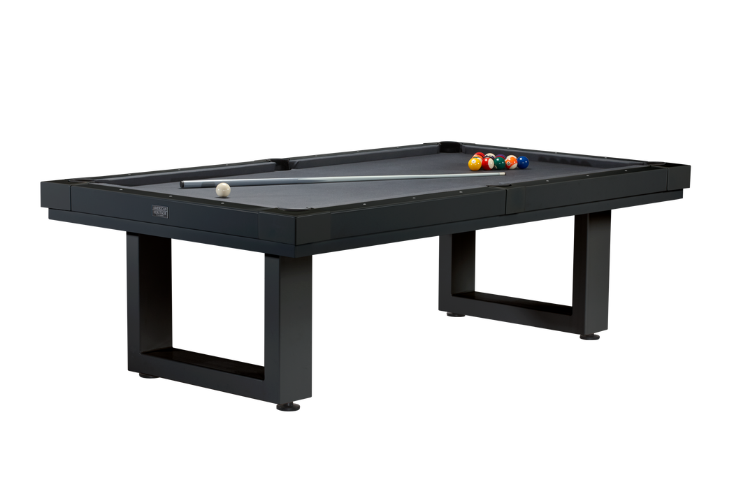 American Heritage Lanai - Obsidian Black 8' Indoor / Outdoor Pool Table