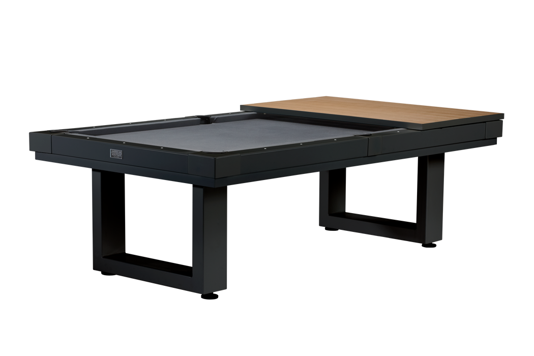 American Heritage Lanai - Obsidian Black 8' Indoor / Outdoor Pool Table