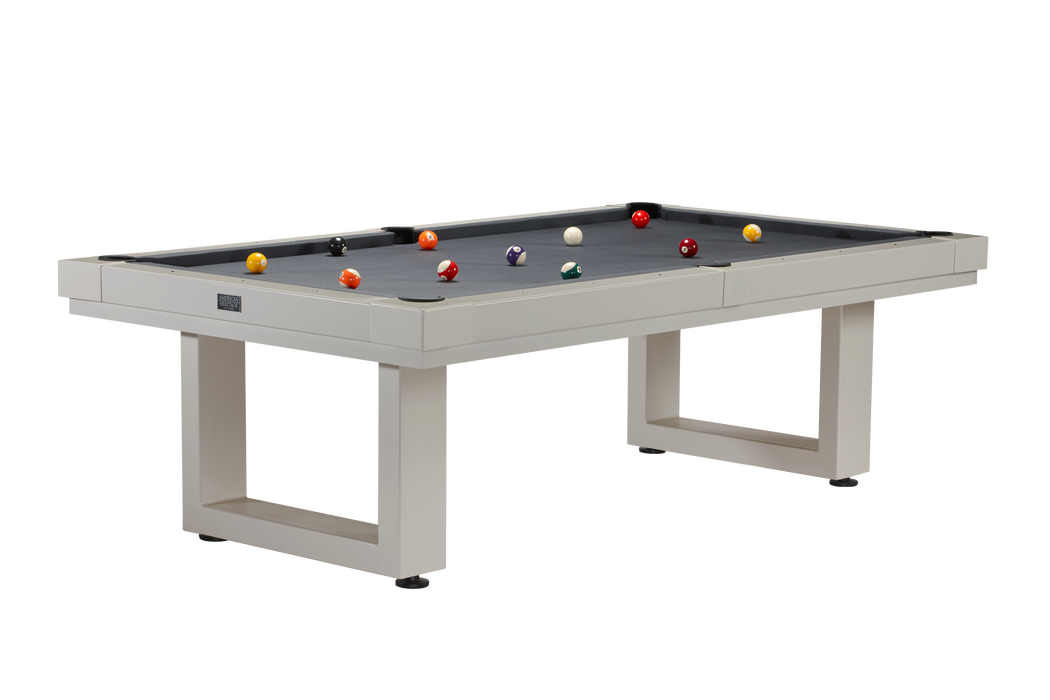 American Heritage Lanai - Oyster Grey 8' Indoor / Outdoor Pool Table