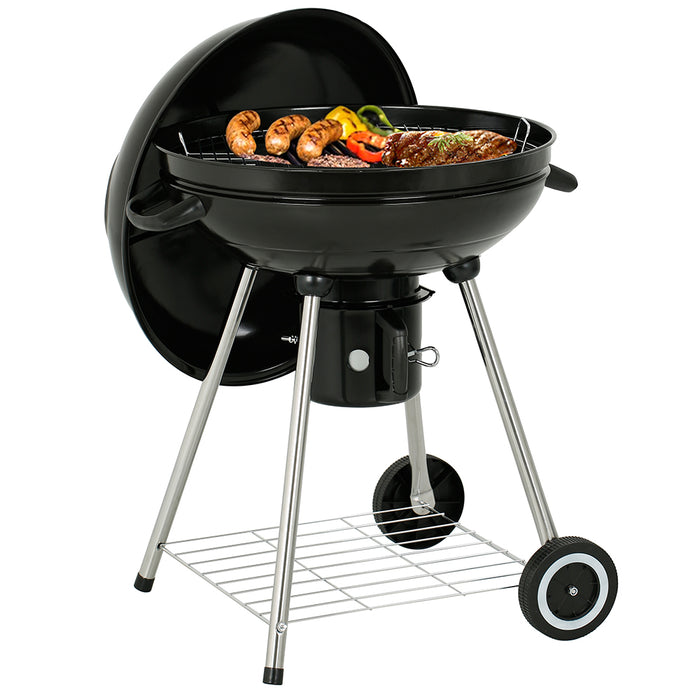 Round Kettle 22" Charcoal Grill With Ash Catcher