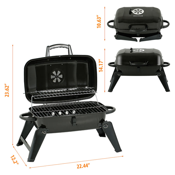 MASTER COOK Griglia portatile a carbonella, pieghevole MASTER COOK Griglia portatile a carbonella, pieghevole