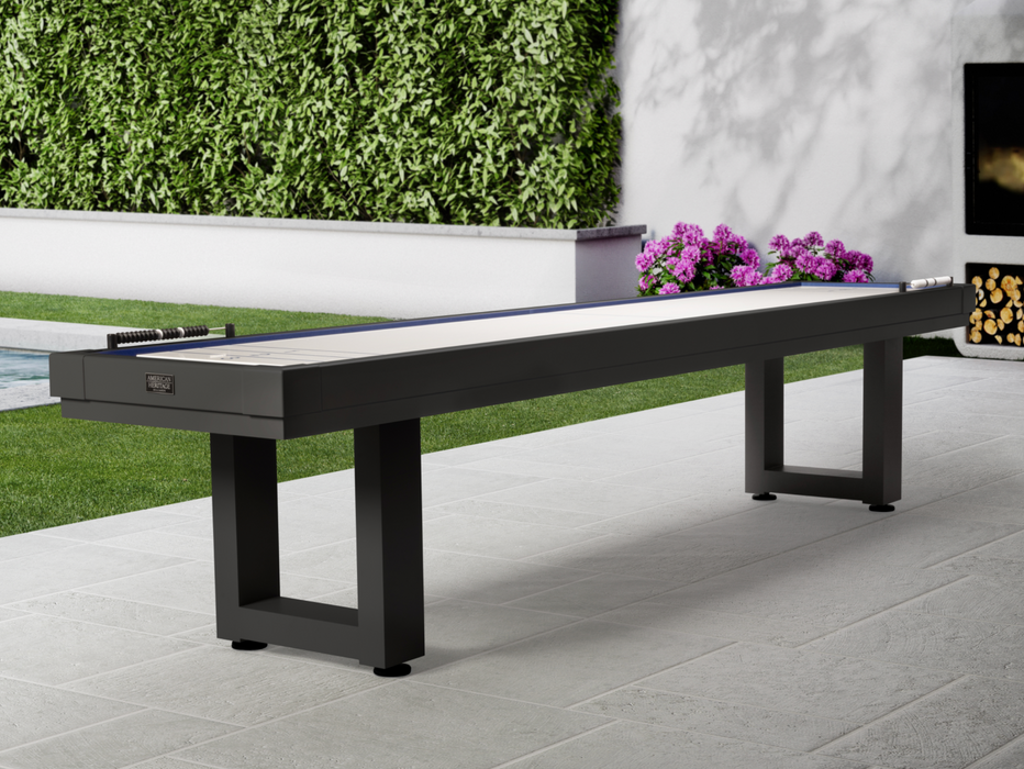 Lanai Shuffleboard Table - Obsidian Black