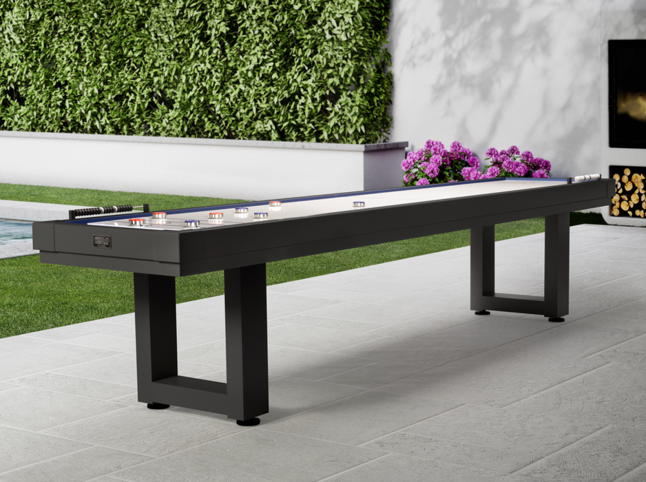 Lanai Shuffleboard Table - Obsidian Black