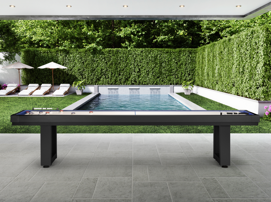 Lanai Shuffleboard Table - Obsidian Black
