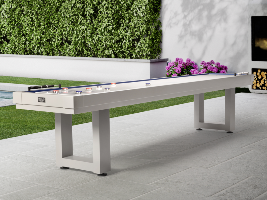 Lanai Shuffleboard Table - Pearl White