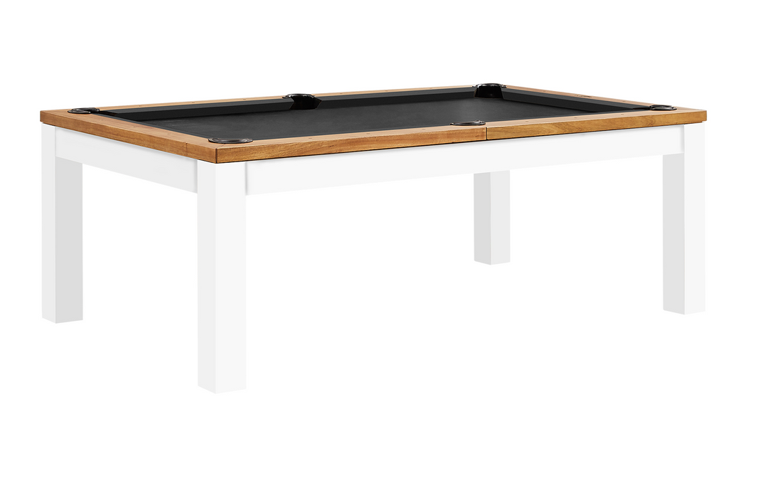 The Penelope II 8' Acacia & White Dining Top Table