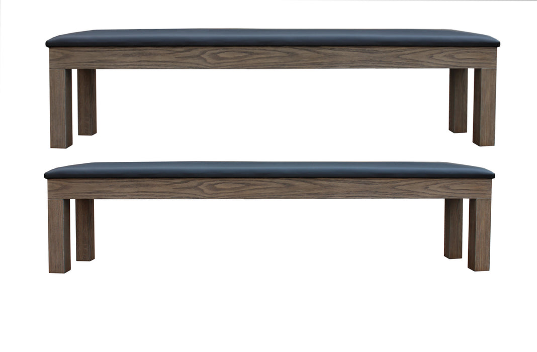 Silvered Ash Storage Bench