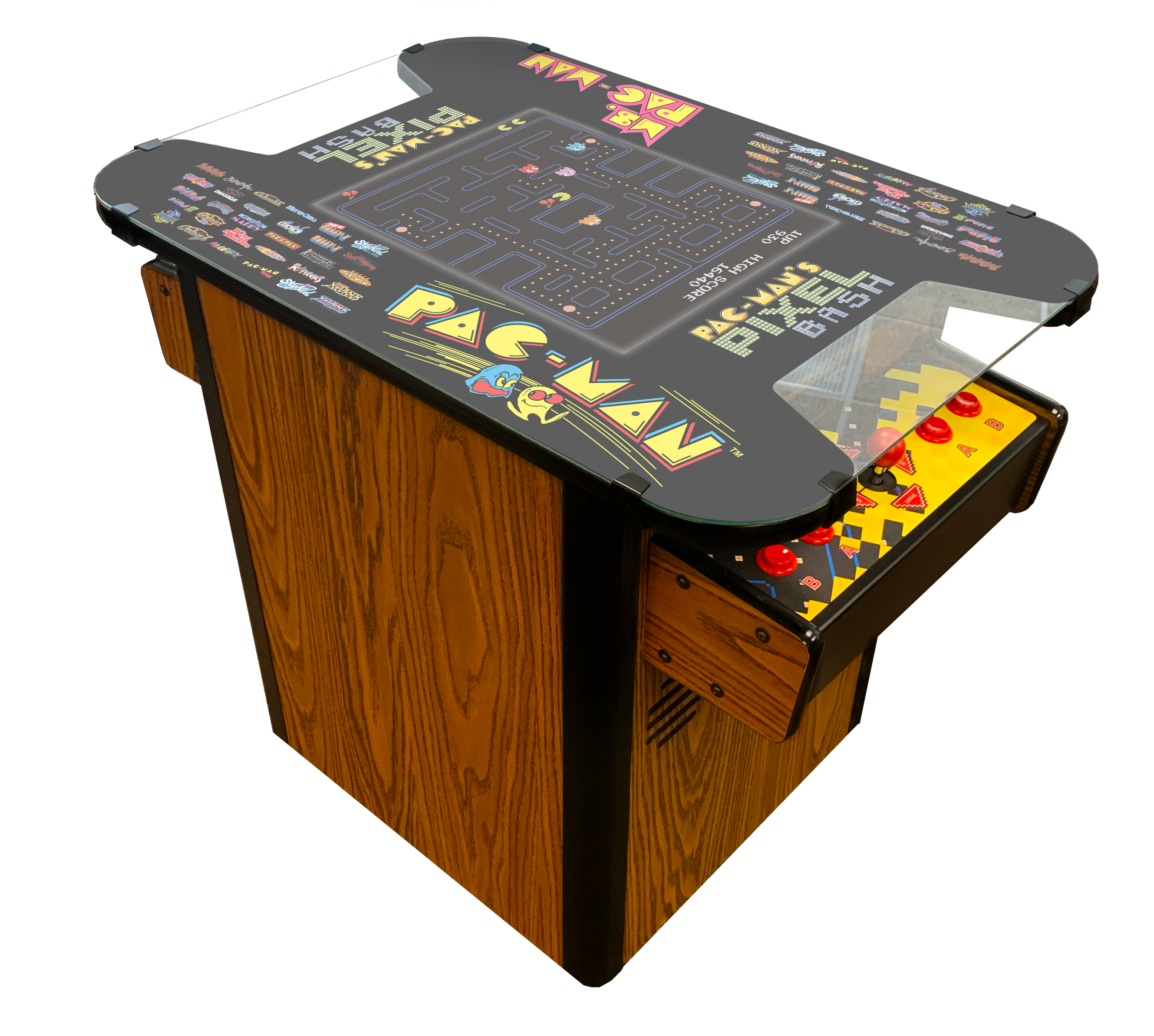PAC-MAN's Pixel Bash Cocktail Table (32 in 1) — Pooltables.com