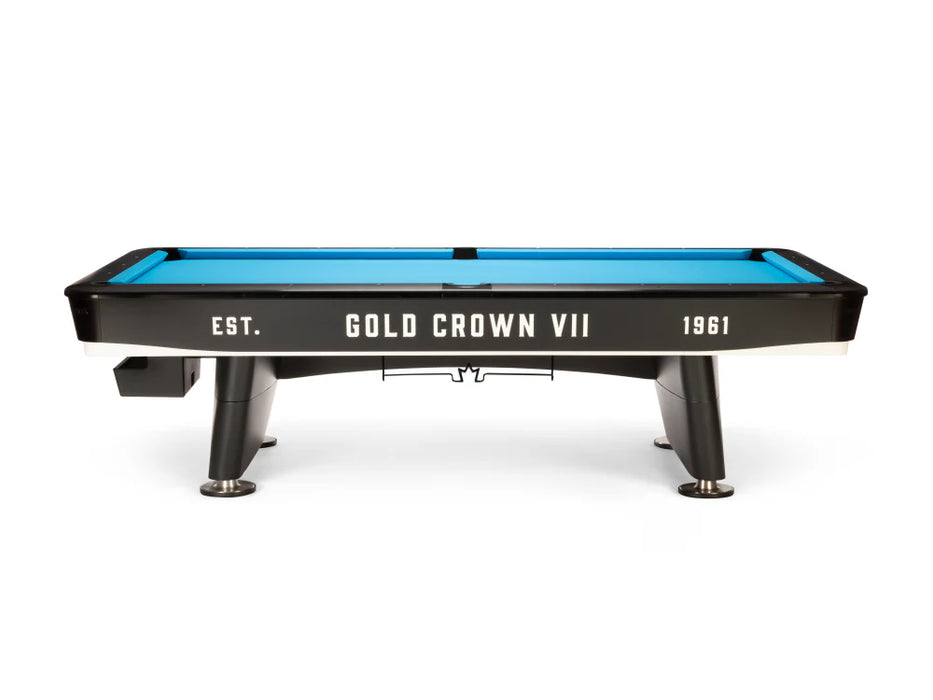 Gold Crown VII 9' Pool Table - Tournament Black