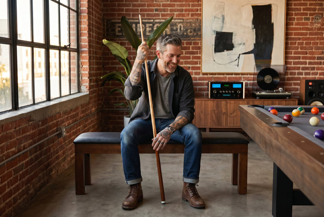 Skylar Storage Bench - Warm Chestnut