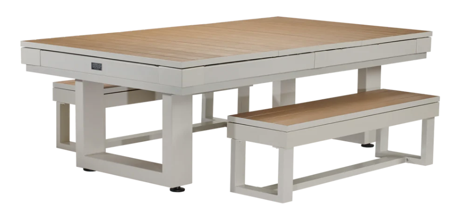 American Heritage Lanai - Oyster Grey 8' Indoor / Outdoor Pool Table