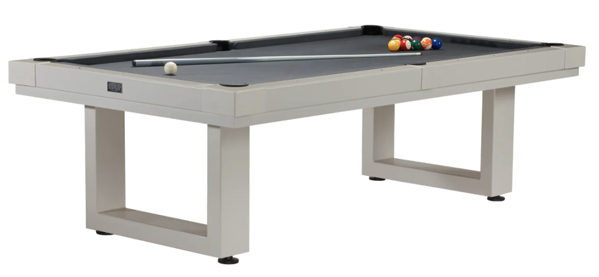 American Heritage Lanai - Oyster Grey 8' Indoor / Outdoor Pool Table