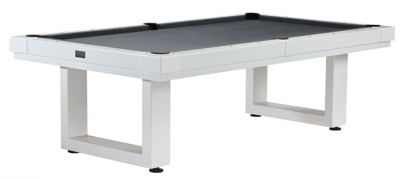 American Heritage Lanai - Pearl White 8' Indoor / Outdoor Pool Table