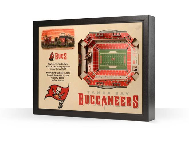 You The Fan! NFL Stadium View 25-Layer 3D Wall Art - Pooltables.com