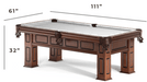 Spencer Marston Arlington Pool Table - Pooltables.com