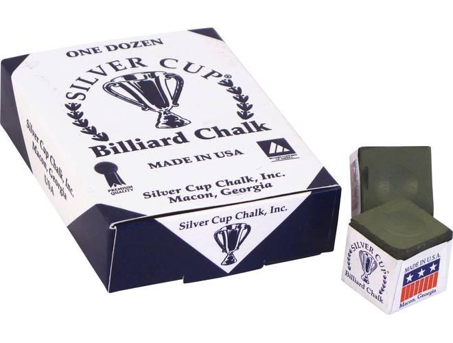 Silver Cup Billiard Chalk 12 Piece Box