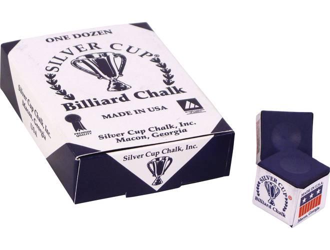 Silver Cup Billiard Chalk 12 Piece Box