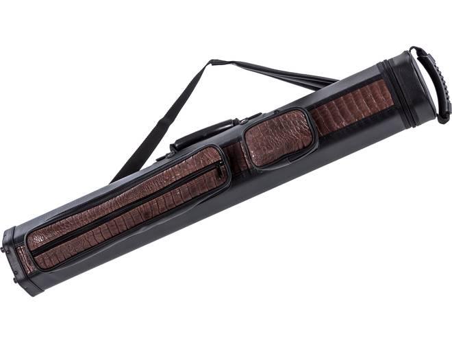 Vincitore LC36 3x6 Leather Pool Cue Case – Black, Holds 3 Cues & 6 Accessories