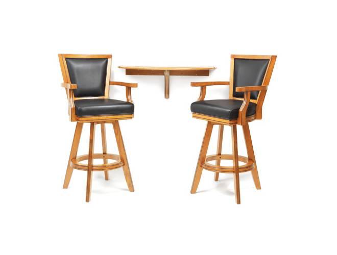 Spencer Marston Half-Moon Basic Plus Table and 2-Chair Set