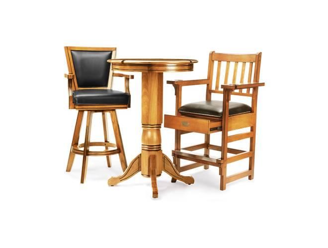 Spencer Marston Pub Table and Mixed Chair Set