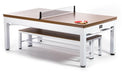 Spencer Marston Newport 3 in 1 Outdoor Dining, Ping Pong, and Pool Table - Pooltables.com