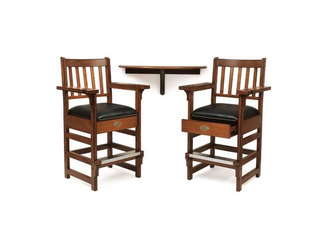 Spencer Marston Half-Moon Deluxe Plus Table and 2-Chair Set